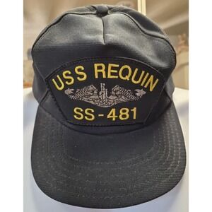 USS Requin SS-481‎ Submarine Embroidered Patch Snapback Hat Cap Made In USA